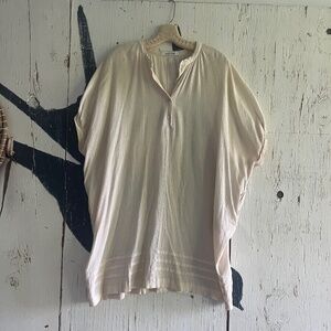 MADAME A PARIS GAUZE TUNIC DRESS IN BLUSH SZ: S